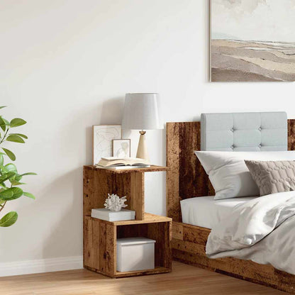 Bedside Cabinet Old Wood 35x35x55 cm Engineered Wood