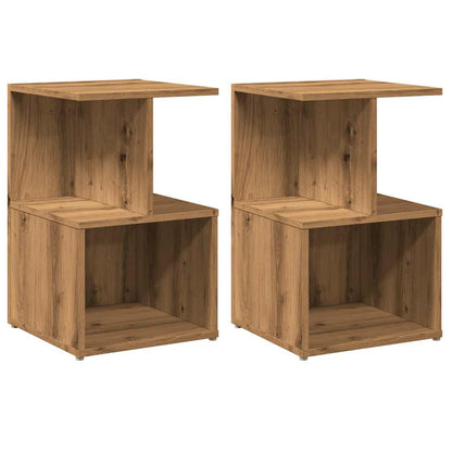 Bedside Cabinets 2 pcs Artisan Oak 35x35x55 cm Engineered Wood