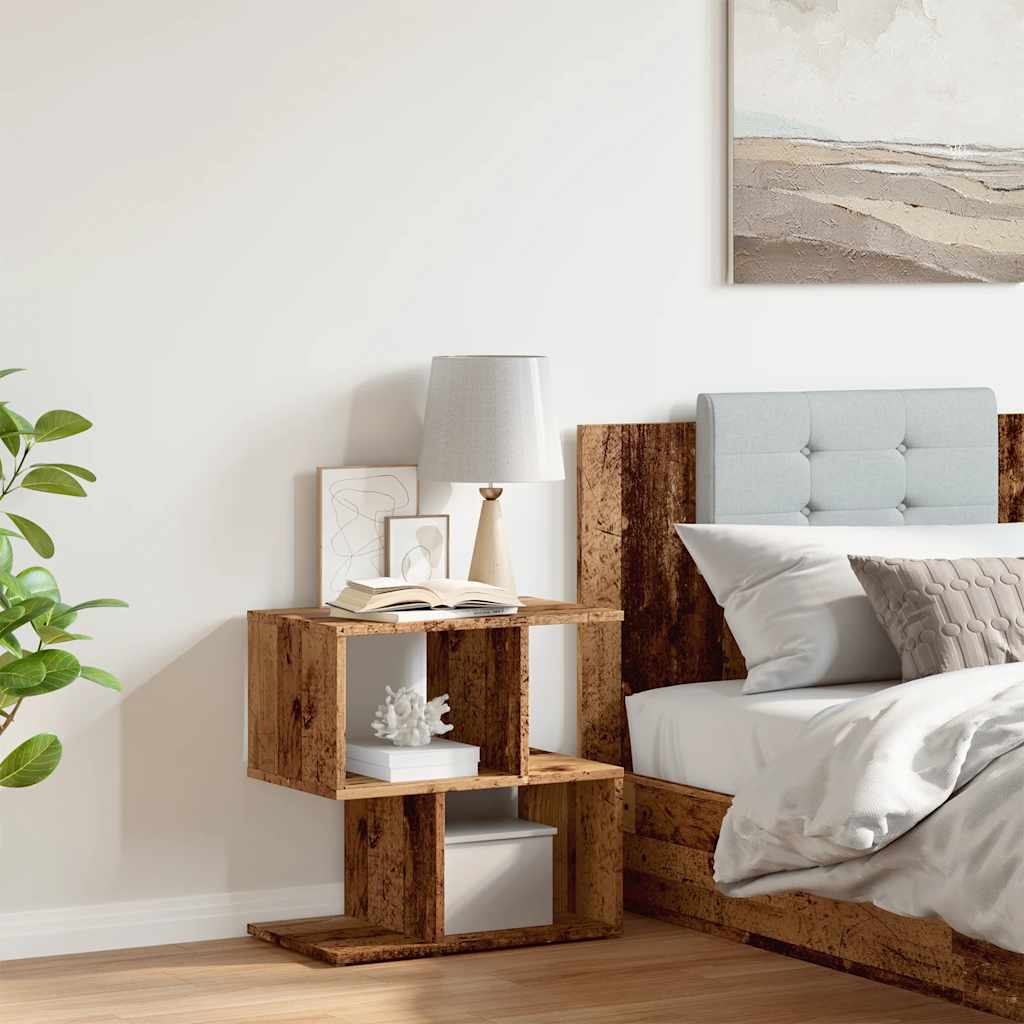 Bedside Cabinet Old Wood 50x30x51.5 cm Engineered Wood