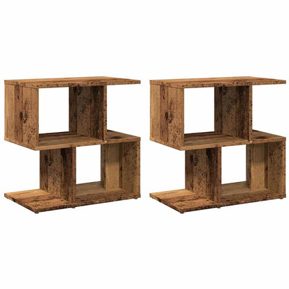 Bedside Cabinets 2 pcs Old Wood 50x30x51.5 cm Engineered Wood