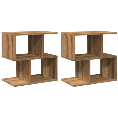 Bedside Cabinets 2 pcs Artisan Oak 50x30x51.5 cm Engineered Wood