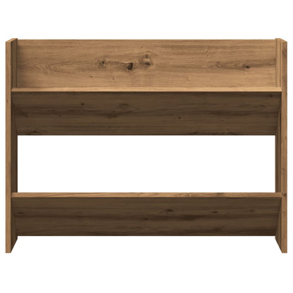 Wall Shoe Cabinet Artisan Oak 80x18x60 cm Engineered Wood