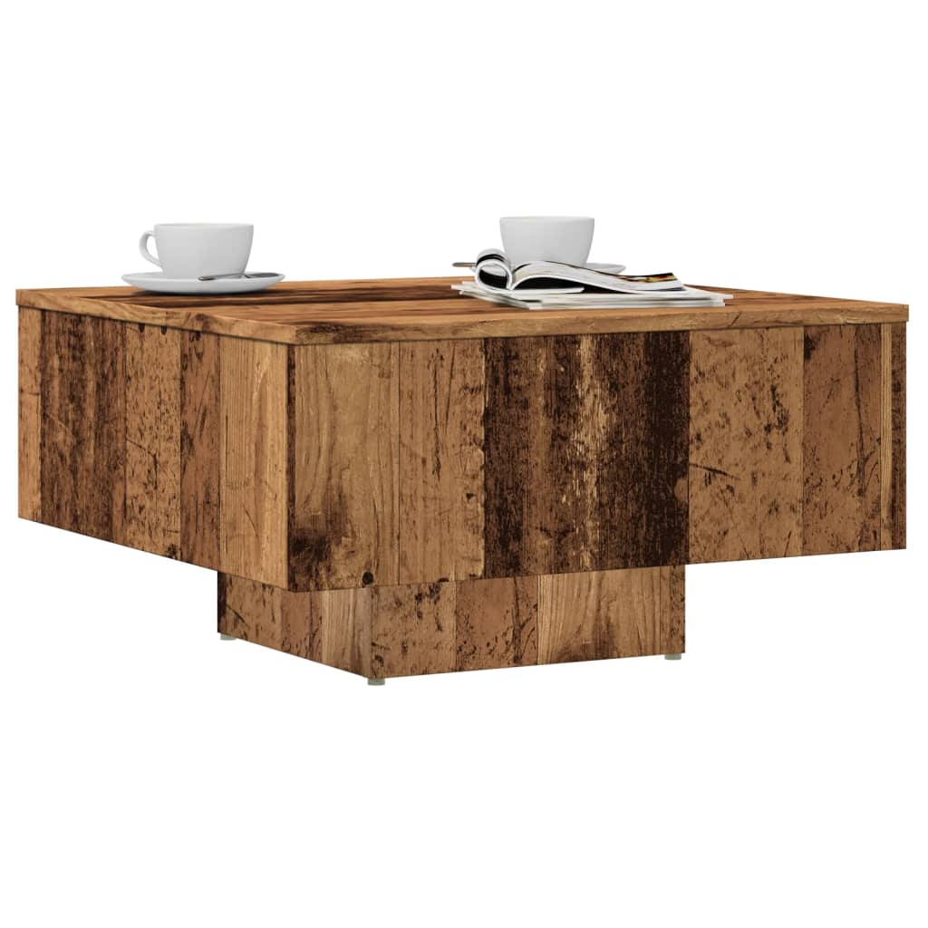 Coffee Table Old Wood 60x60x31.5 cm Engineered Wood