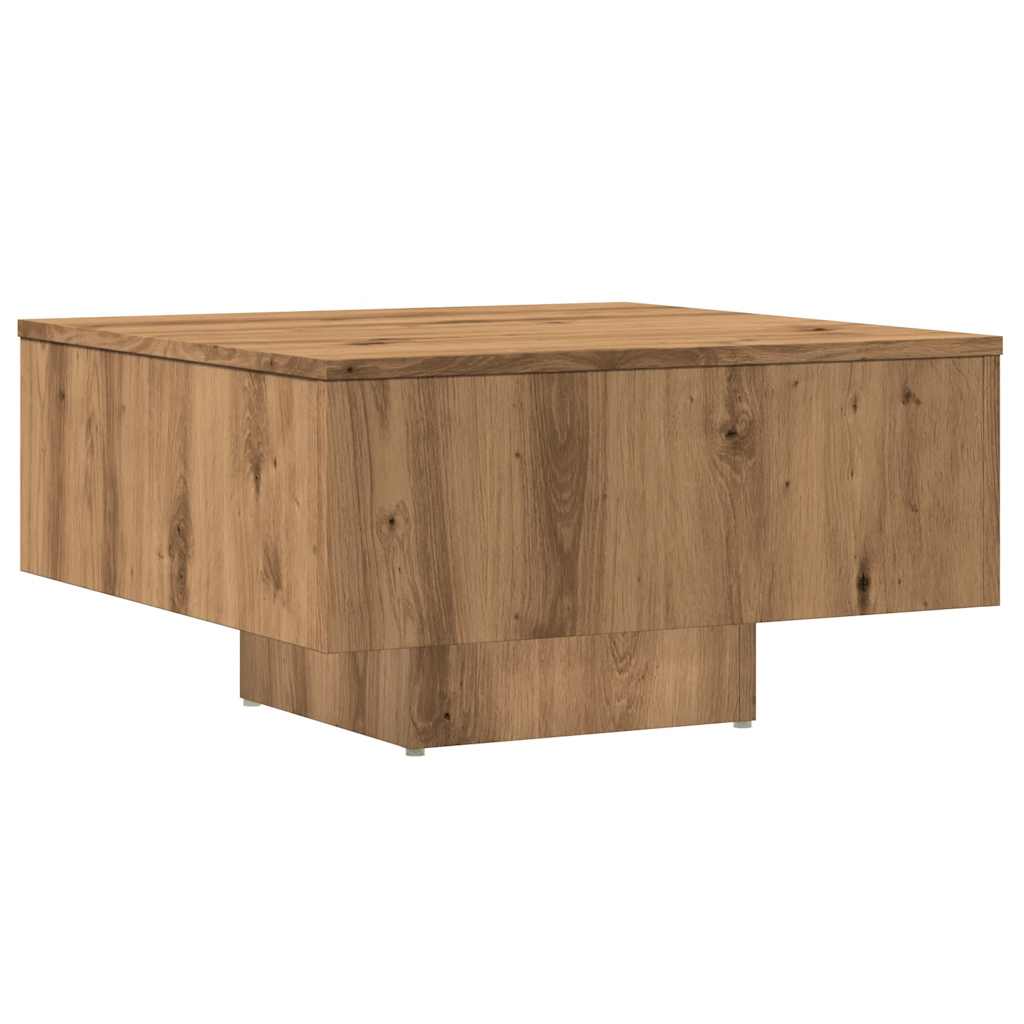 Coffee Table Artisan Oak 60x60x31.5 cm Engineered Wood