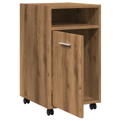 Cabinet with Wheels Artisan Oak 33x38x60 cm Engineered Wood