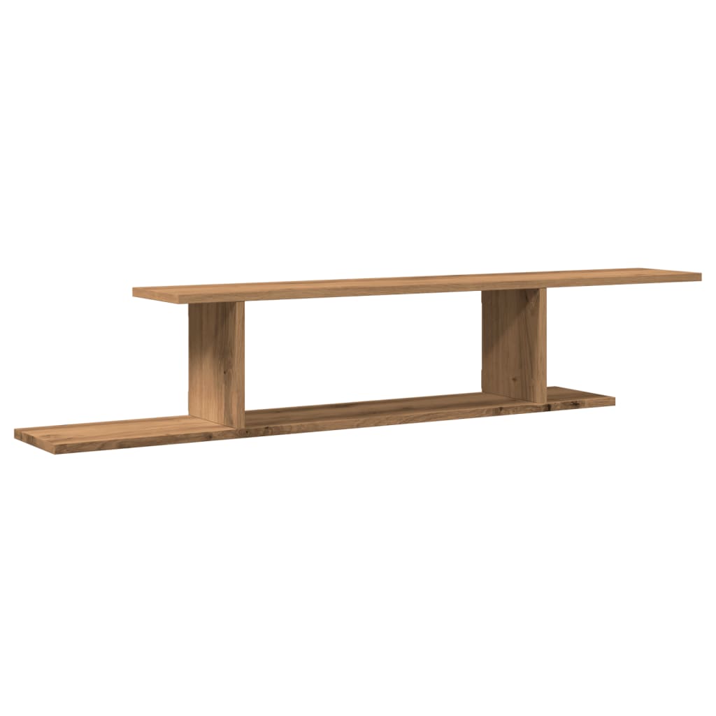 Wall-Mounted TV Shelf Artisan Oak 125x18x23 cm Engineered Wood