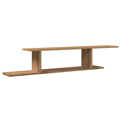 Wall-Mounted TV Shelf Artisan Oak 125x18x23 cm Engineered Wood