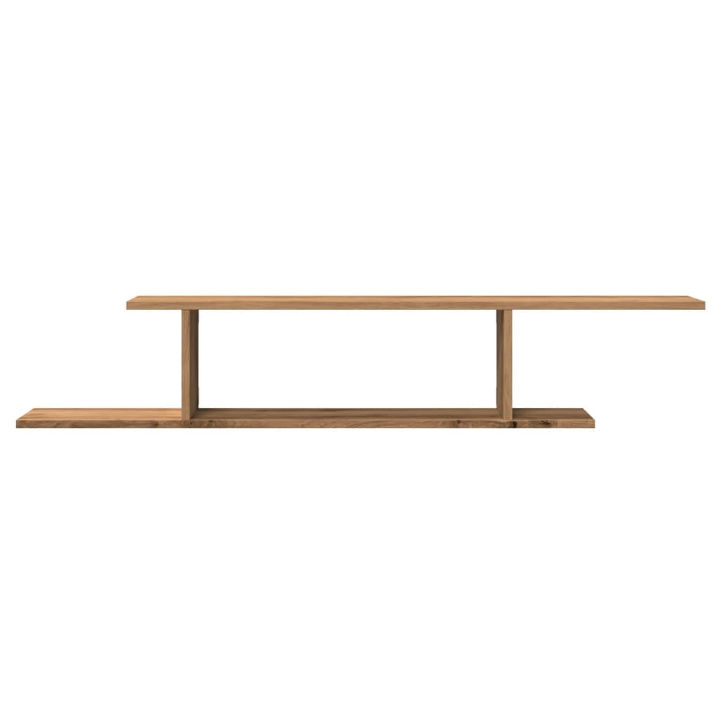 Wall-Mounted TV Shelf Artisan Oak 125x18x23 cm Engineered Wood