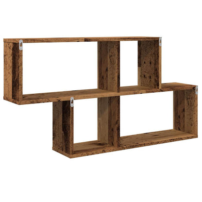 Wall Shelf Old Wood 100x18x53 cm Engineered Wood