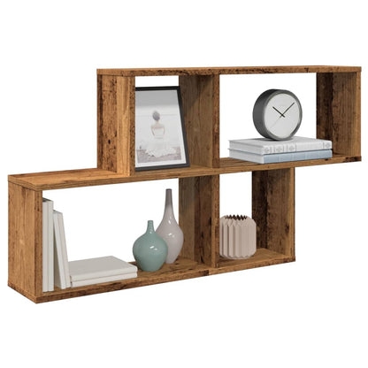 Wall Shelf Old Wood 100x18x53 cm Engineered Wood