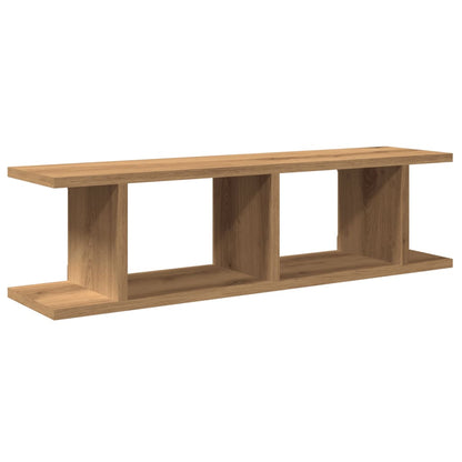 Wall Shelves 2 pcs Artisan Oak 75x18x20 cm Engineered Wood