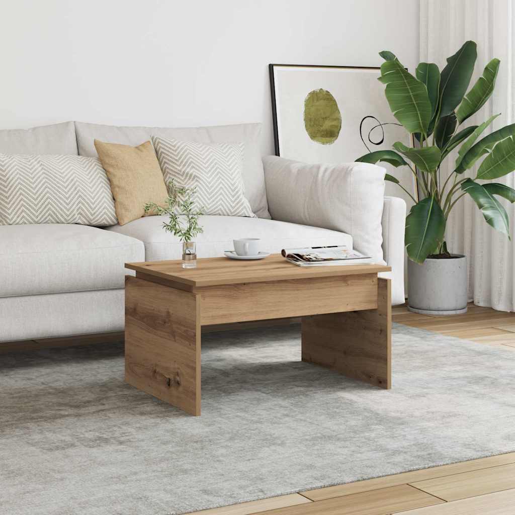 Coffee Table Artisan Oak 68x50x38 cm Engineered Wood