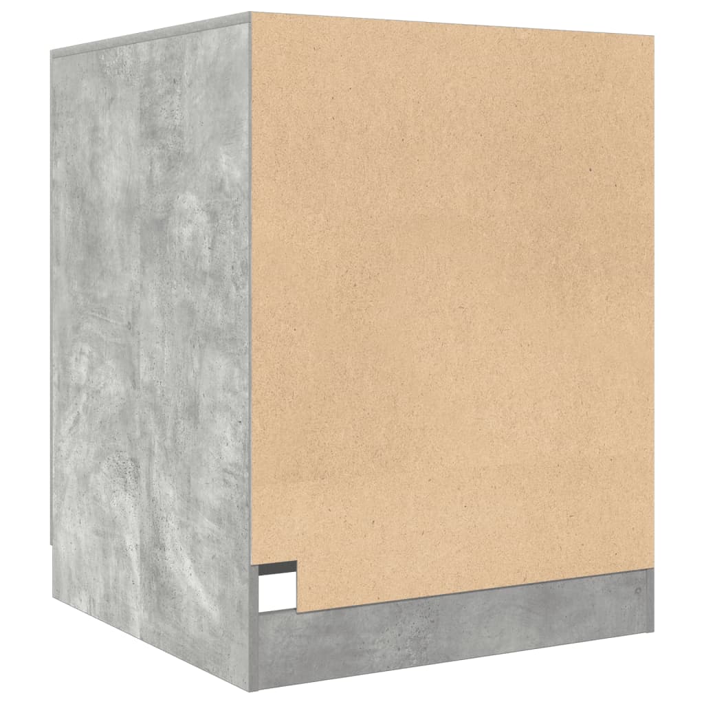 Washing Machine Cabinet Concrete Grey 70.5x71.5x91.5 cm