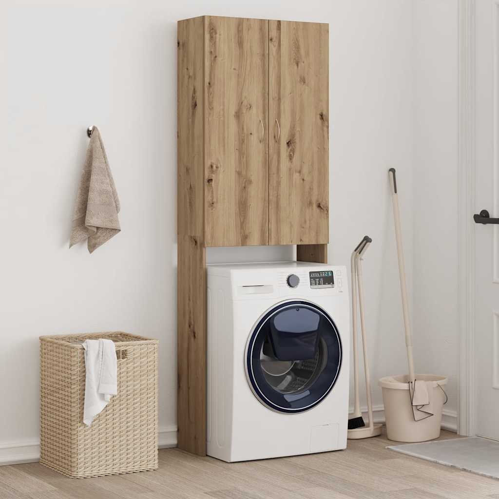 Washing Machine Cabinet Artisan Oak 64x25.5x190 cm