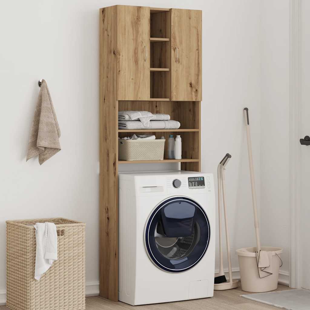 Washing Machine Cabinet Artisan Oak 64x25.5x190 cm