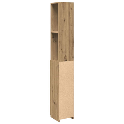 Bathroom Cabinet Artisan Oak 25x25x170 cm Engineered Wood