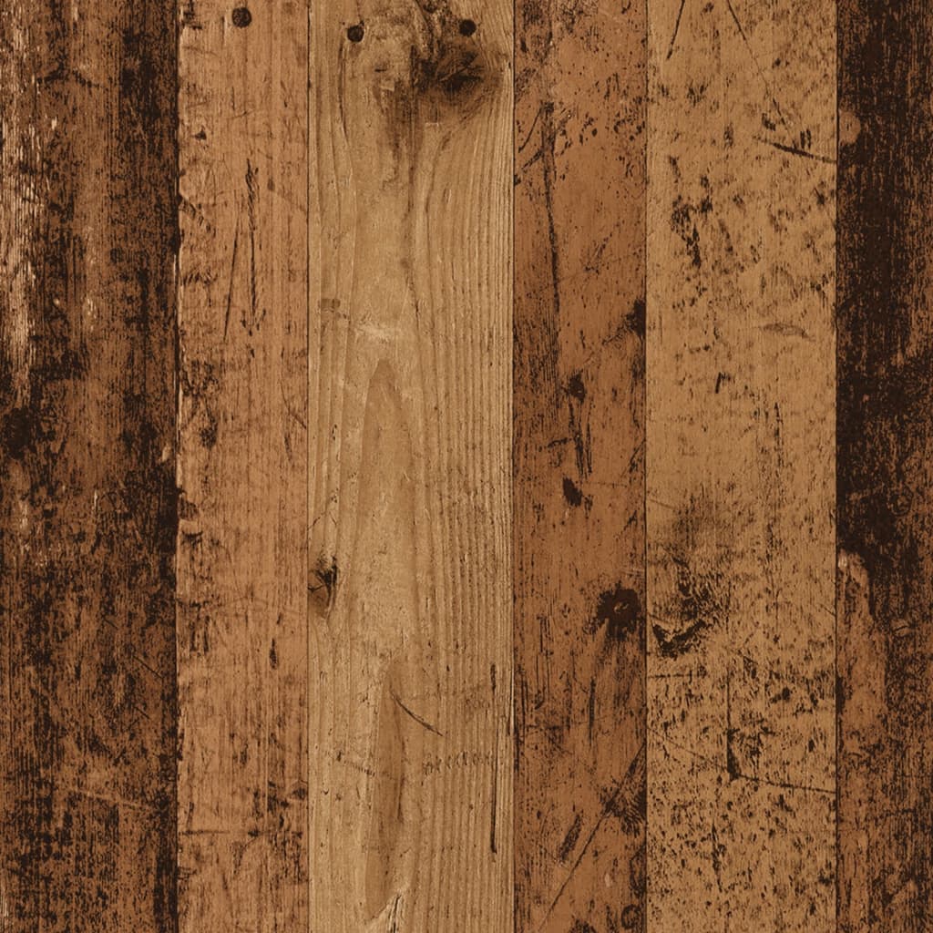 Rolling Cabinet Old Wood 60x35x75 cm Engineered Wood