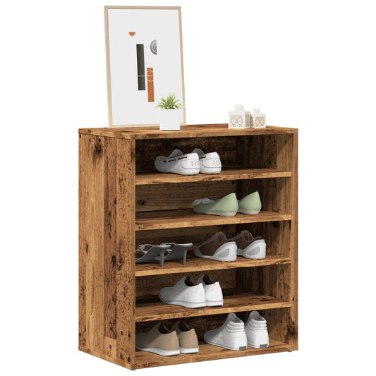 Shoe Cabinet Old Wood 60x35x70 cm Engineered Wood