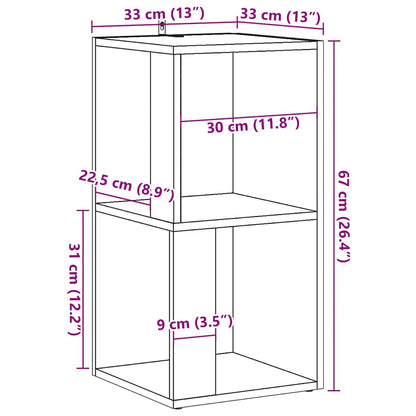 Corner Cabinet Artisan Oak 33x33x67 cm Engineered Wood