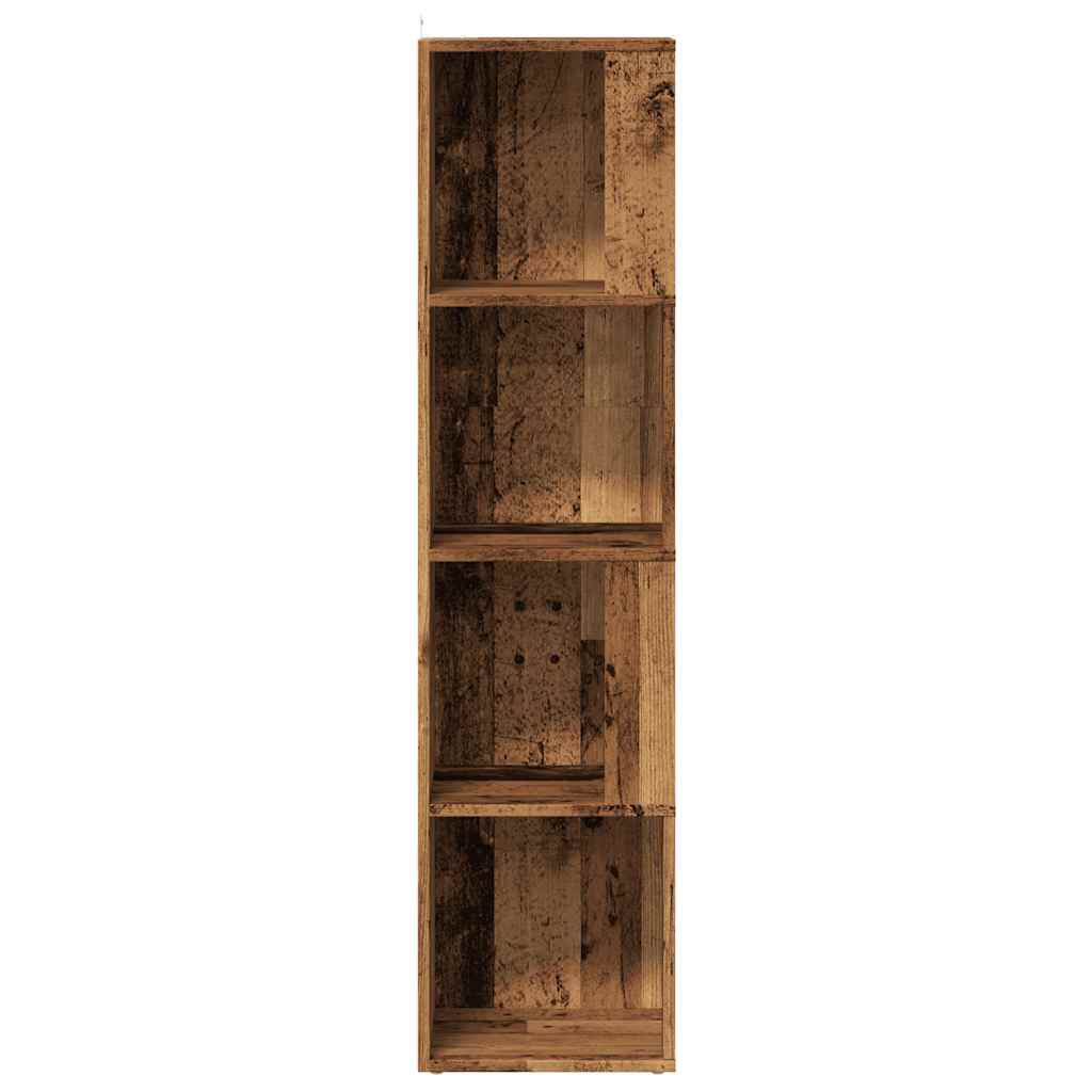 Corner Cabinet Old Wood 33x33x132 cm Engineered Wood