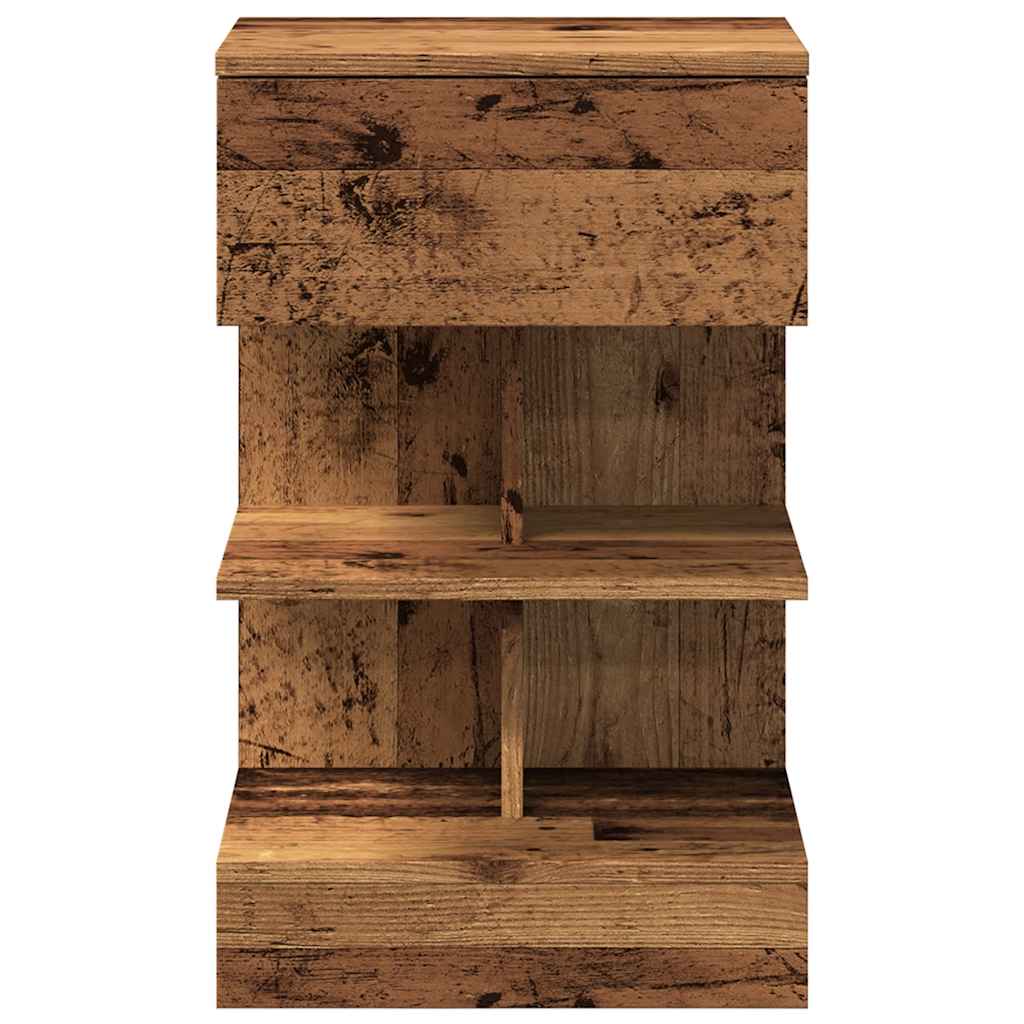 Bedside Cabinet Old Wood 40x35x65 cm Engineered Wood