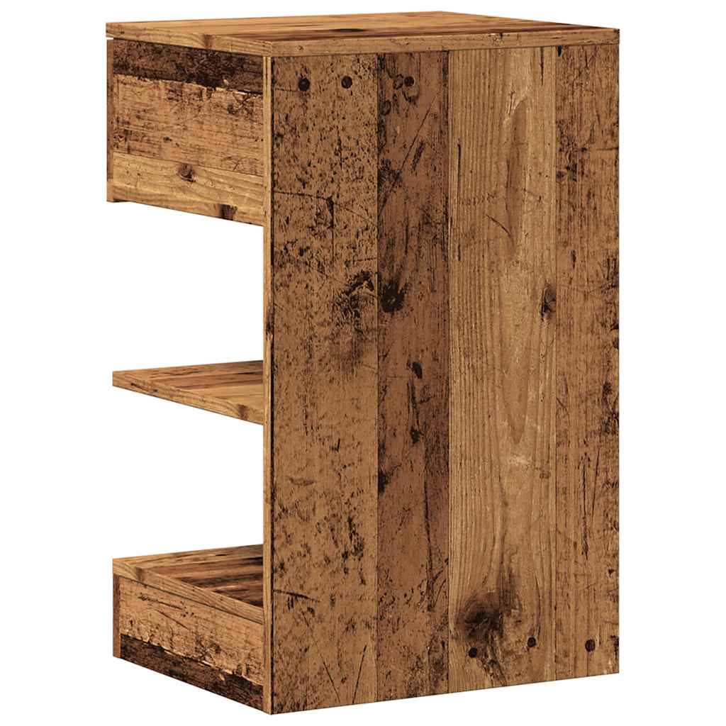 Bedside Cabinet Old Wood 40x35x65 cm Engineered Wood