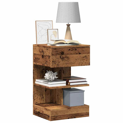 Bedside Cabinet Old Wood 40x35x65 cm Engineered Wood