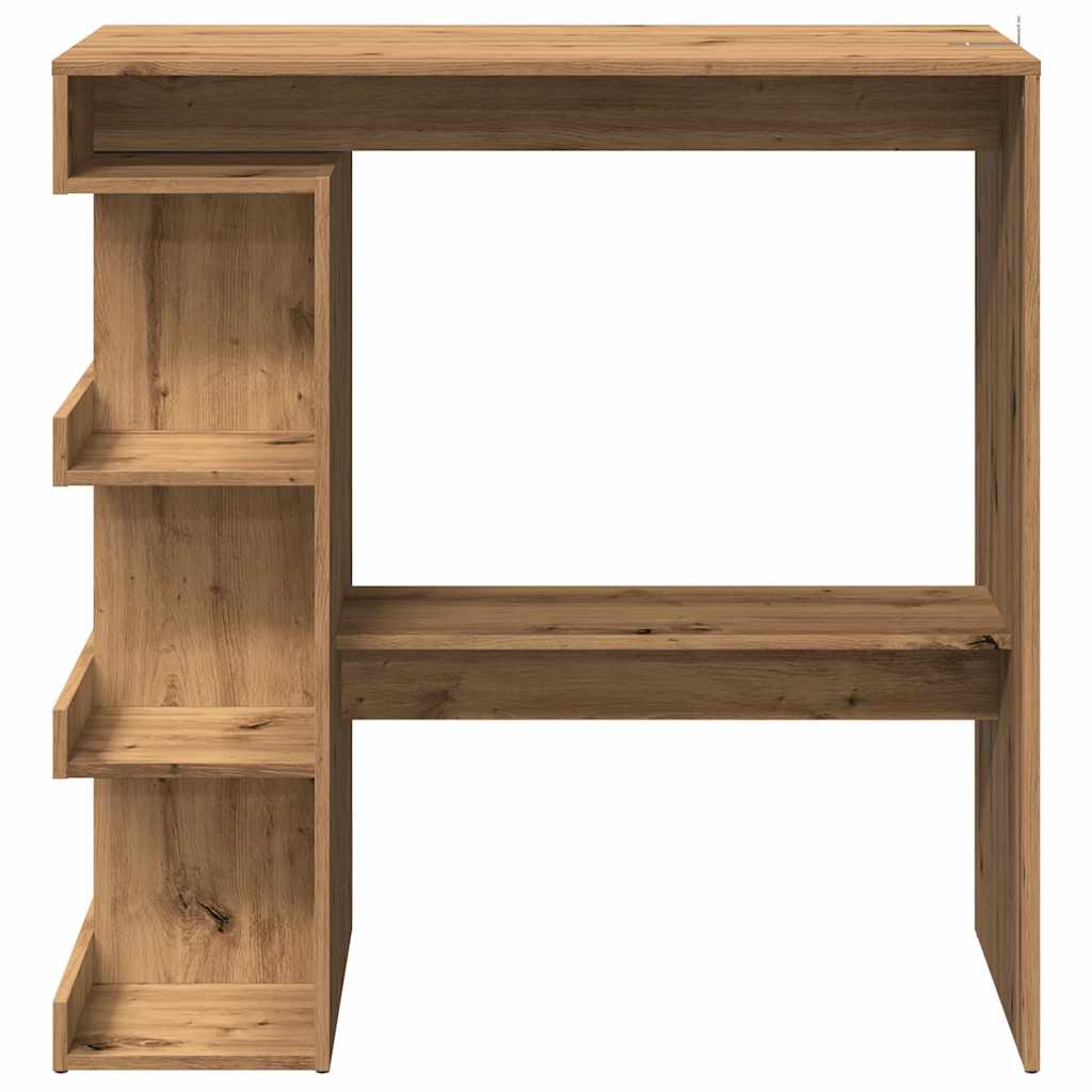 Bar Table with Storage Rack Artisan Oak 100x50x101.5 cm