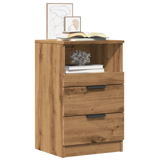 Bedside Cabinet Artisan Oak 40x36x65 cm Engineered Wood