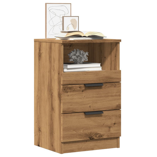 Bedside Cabinets 2 pcs Artisan Oak 40x36x65 cm Engineered Wood