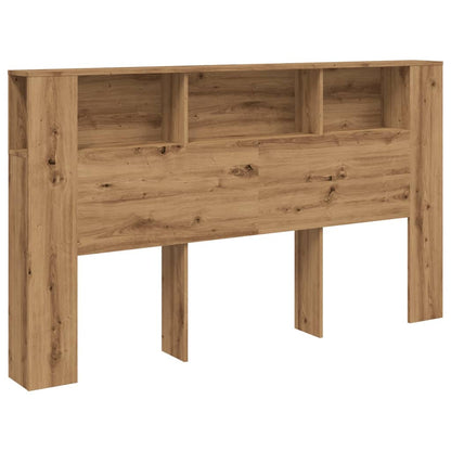 Headboard Cabinet Artisian Oak 180x18.5x102.5 cm Engineered Wood