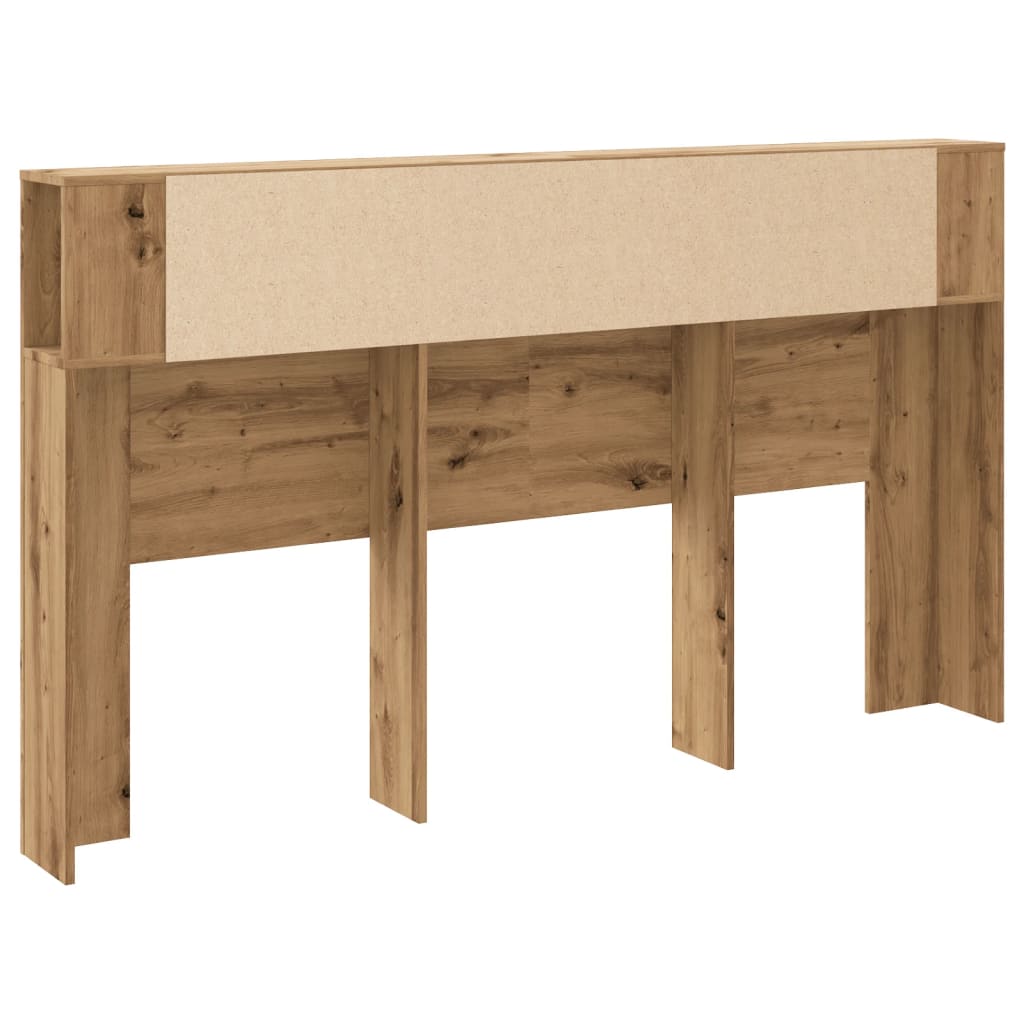 Headboard Cabinet Artisian Oak 180x18.5x102.5 cm Engineered Wood