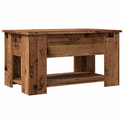 Coffee Table Old Wood 79x49x41 cm Engineered Wood