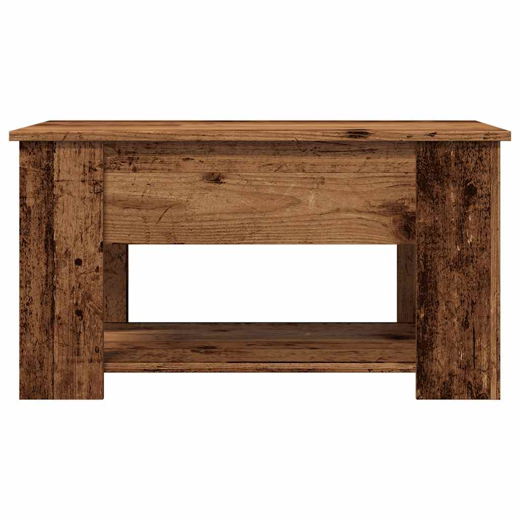 Coffee Table Old Wood 79x49x41 cm Engineered Wood