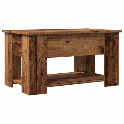 Coffee Table Old Wood 79x49x41 cm Engineered Wood