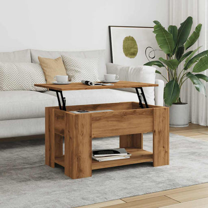 Coffee Table Artisan Oak 79x49x41 cm Engineered Wood