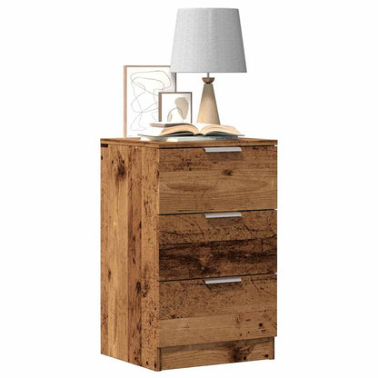 Bedside Cabinets 2 pcs Old Wood 40x36x65 cm Engineered Wood