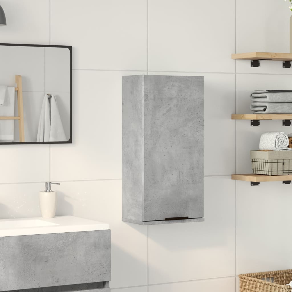 Wall-mounted Bathroom Cabinet Concrete Grey 32x20x67 cm