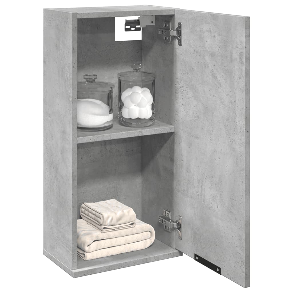 Wall-mounted Bathroom Cabinet Concrete Grey 32x20x67 cm