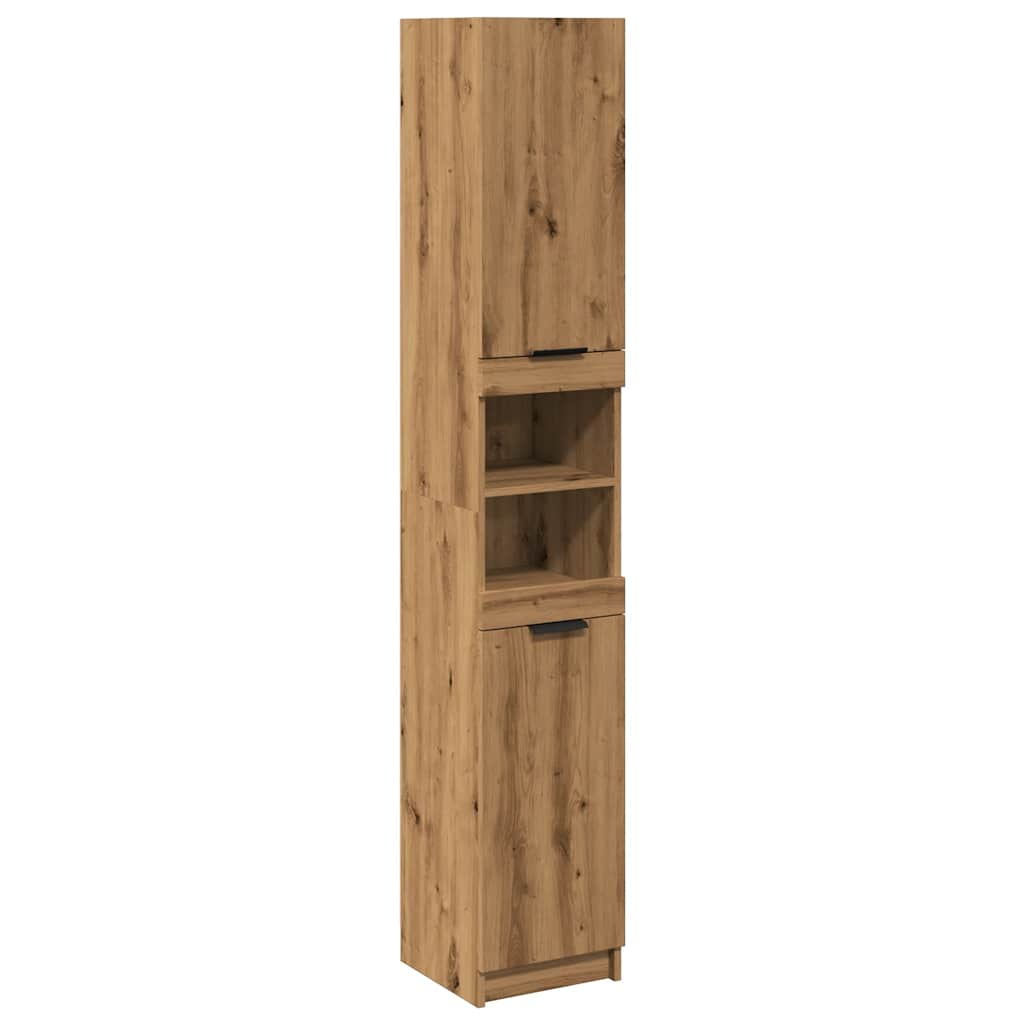 Bathroom Cabinet Artisan Oak 32x34x188.5 cm Engineered Wood