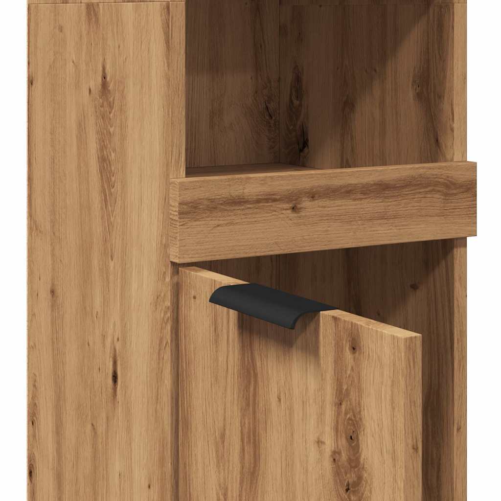 Bathroom Cabinet Artisan Oak 32x34x188.5 cm Engineered Wood