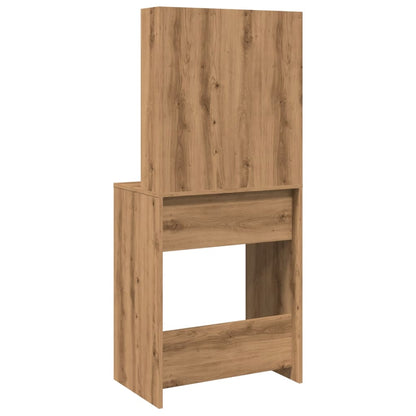 Dressing Table with LED Artisan Oak 60x40x140 cm