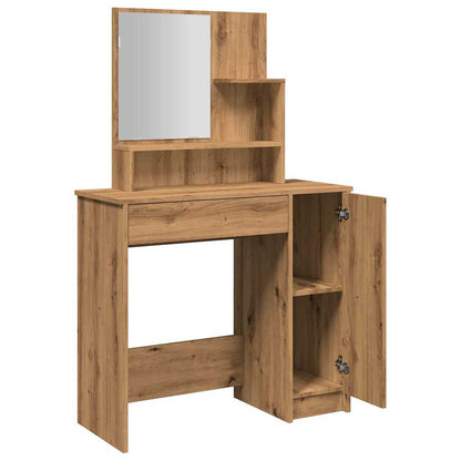 Dressing Table with Mirror Artisan Oak 86.5x35x136 cm