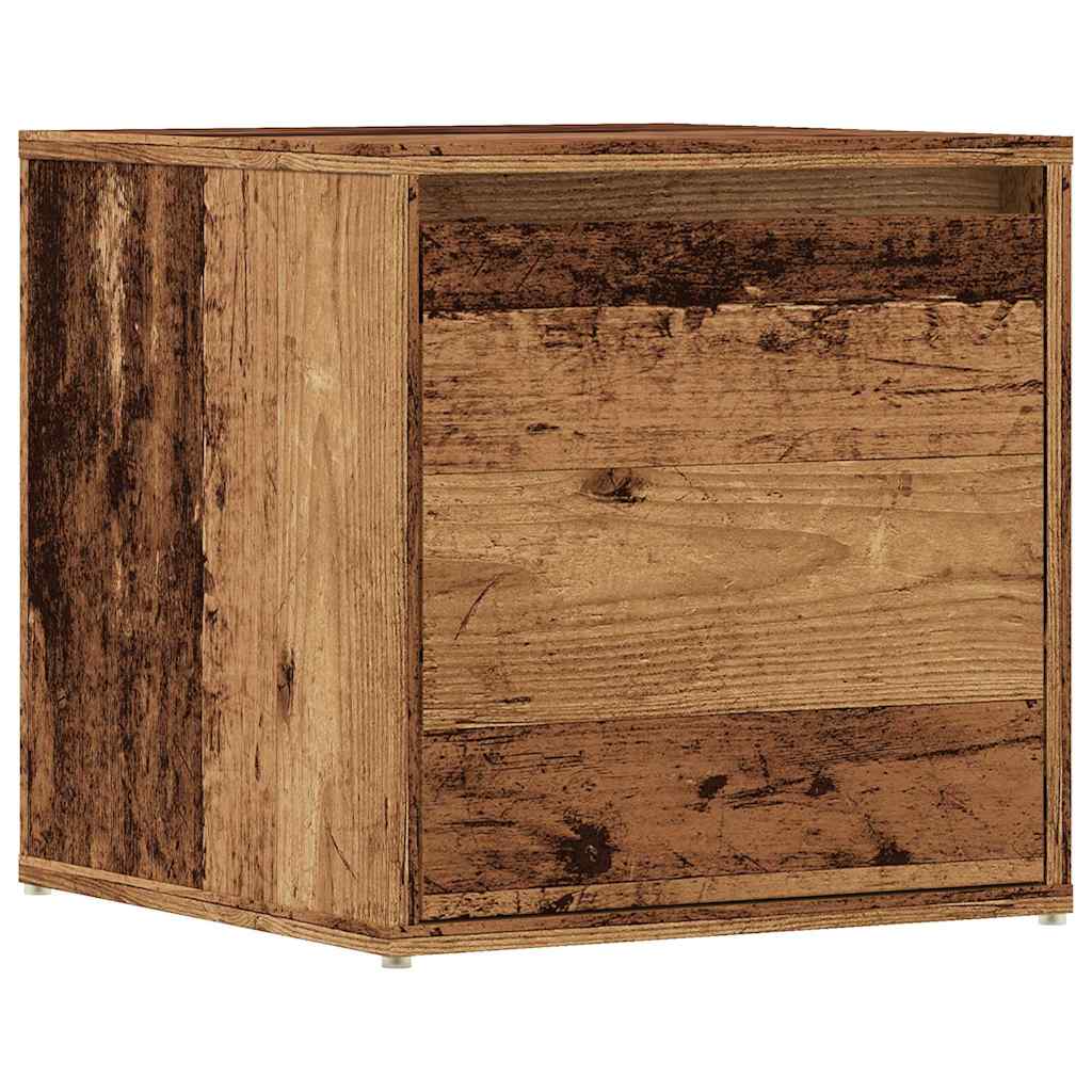 Box Drawer Old Wood 40.5x40x40 cm Engineered Wood