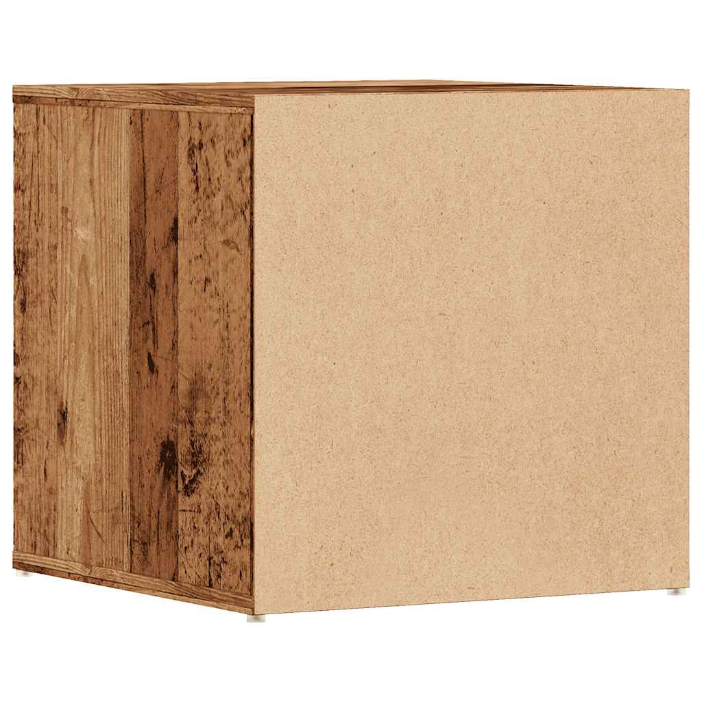 Box Drawer Old Wood 40.5x40x40 cm Engineered Wood