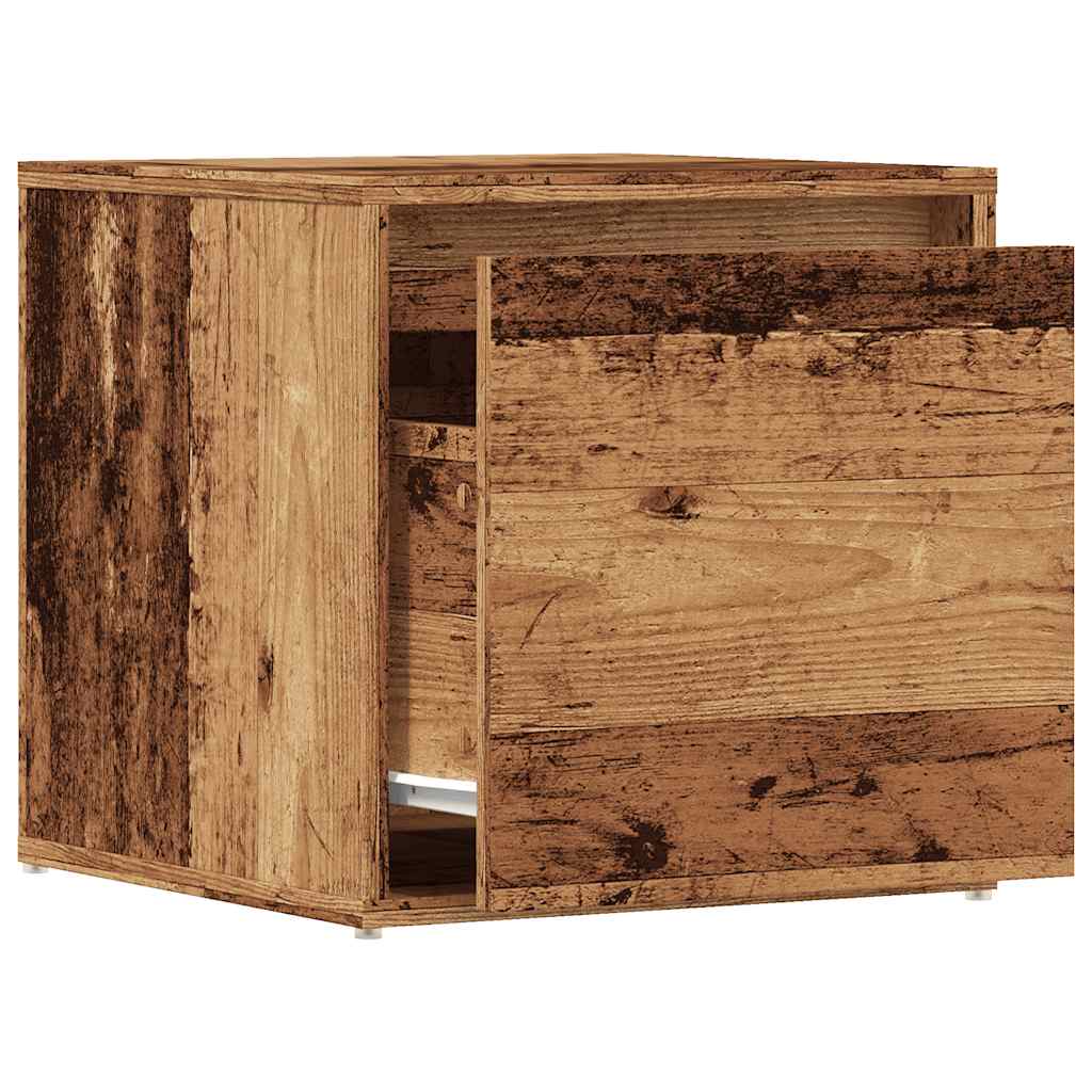 Box Drawer Old Wood 40.5x40x40 cm Engineered Wood