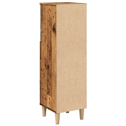 Bathroom Cabinet Old Wood 30x30x100 cm Engineered Wood