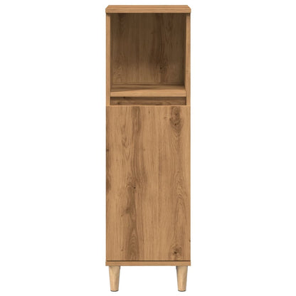 Bathroom Cabinet Artisan Oak 30x30x100 cm Engineered Wood