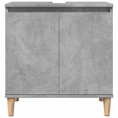 Sink Cabinet Concrete Grey 58x33x60 cm Engineered Wood