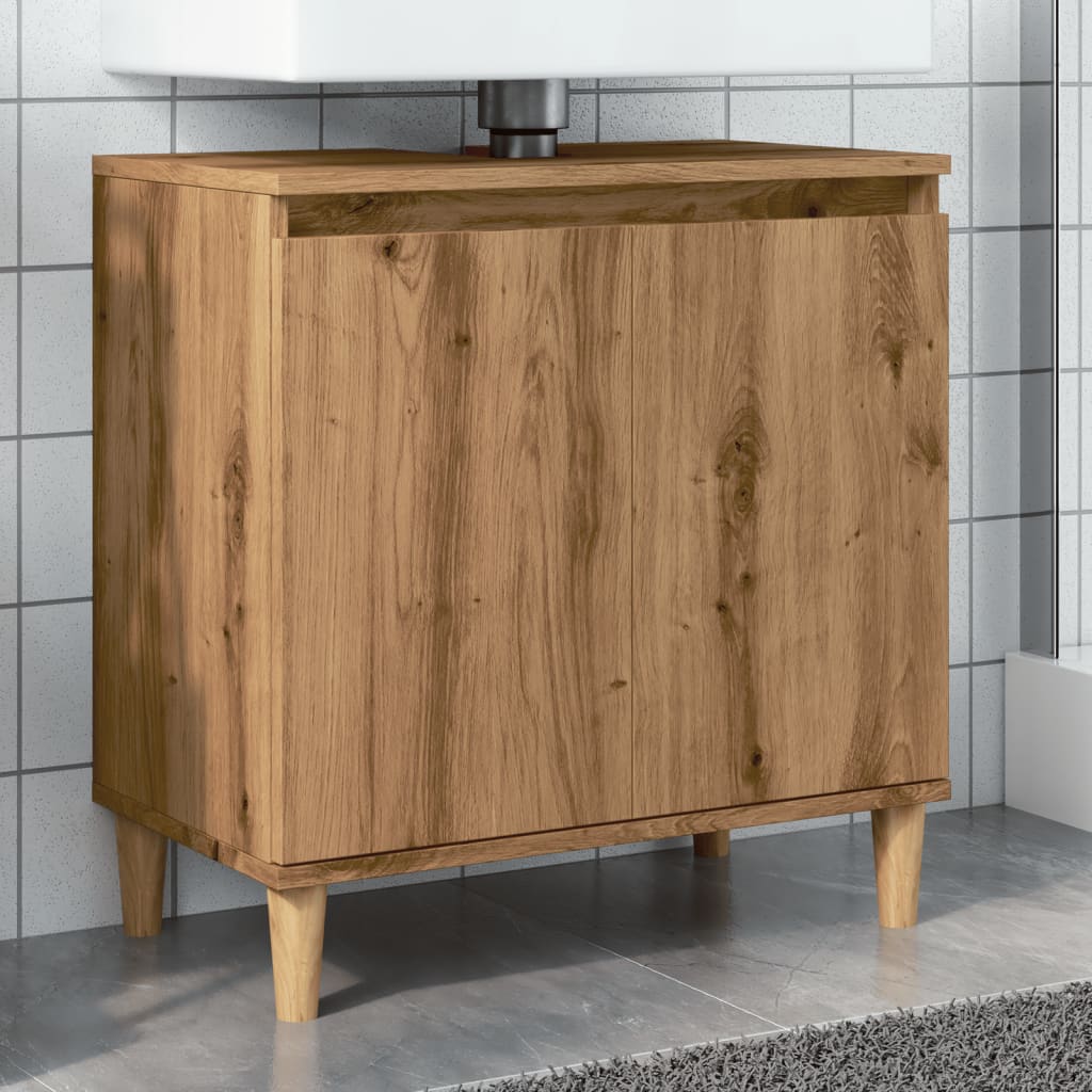 Sink Cabinet Artisan Oak 58x33x60 cm Engineered Wood